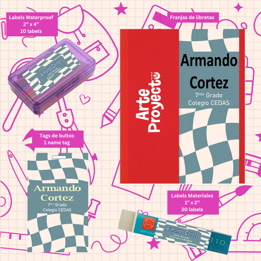 Labels Style Car Racing