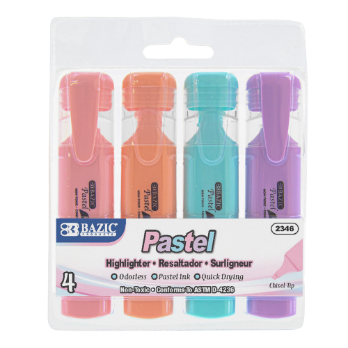 Resaltadores (Highlighter) Colores Pasteles